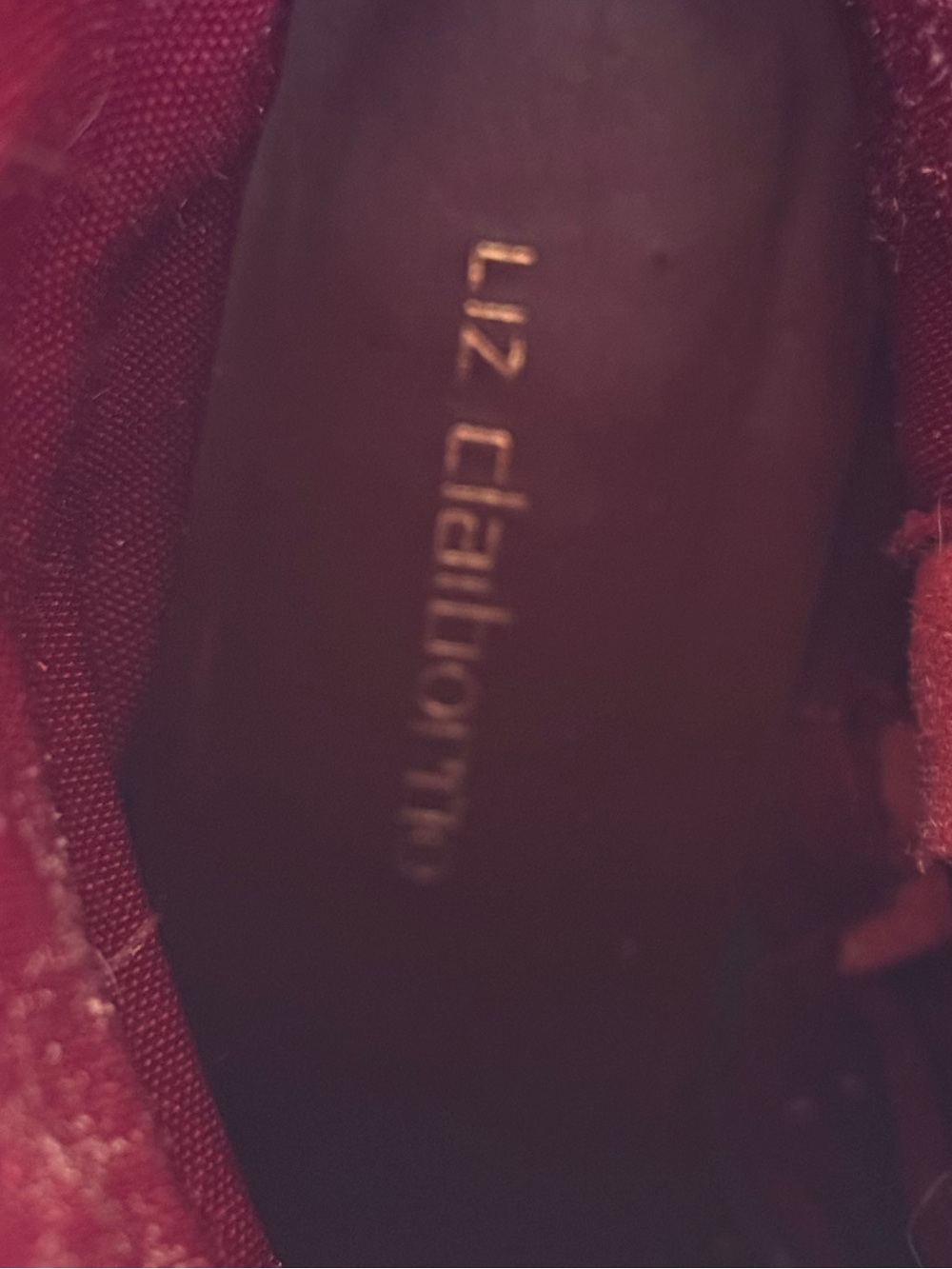 Liz Claiborne Women's Red Leather Mid-Calf Boots. Reheeled & reconditioned! - Picture 13 of 14